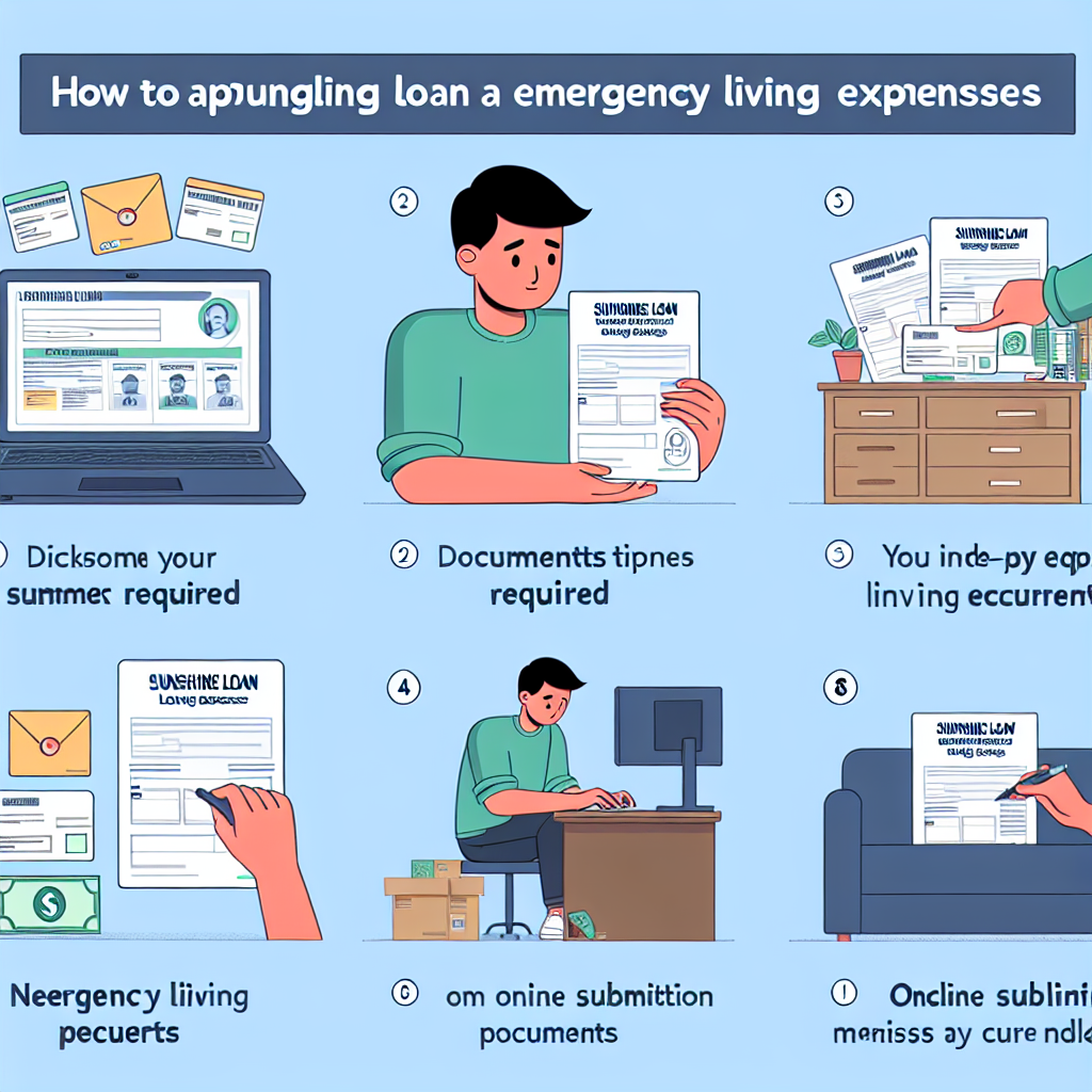 햇살론 긴급생계자금 대출, 간단한 신청 절차와 필요한 서류 안내