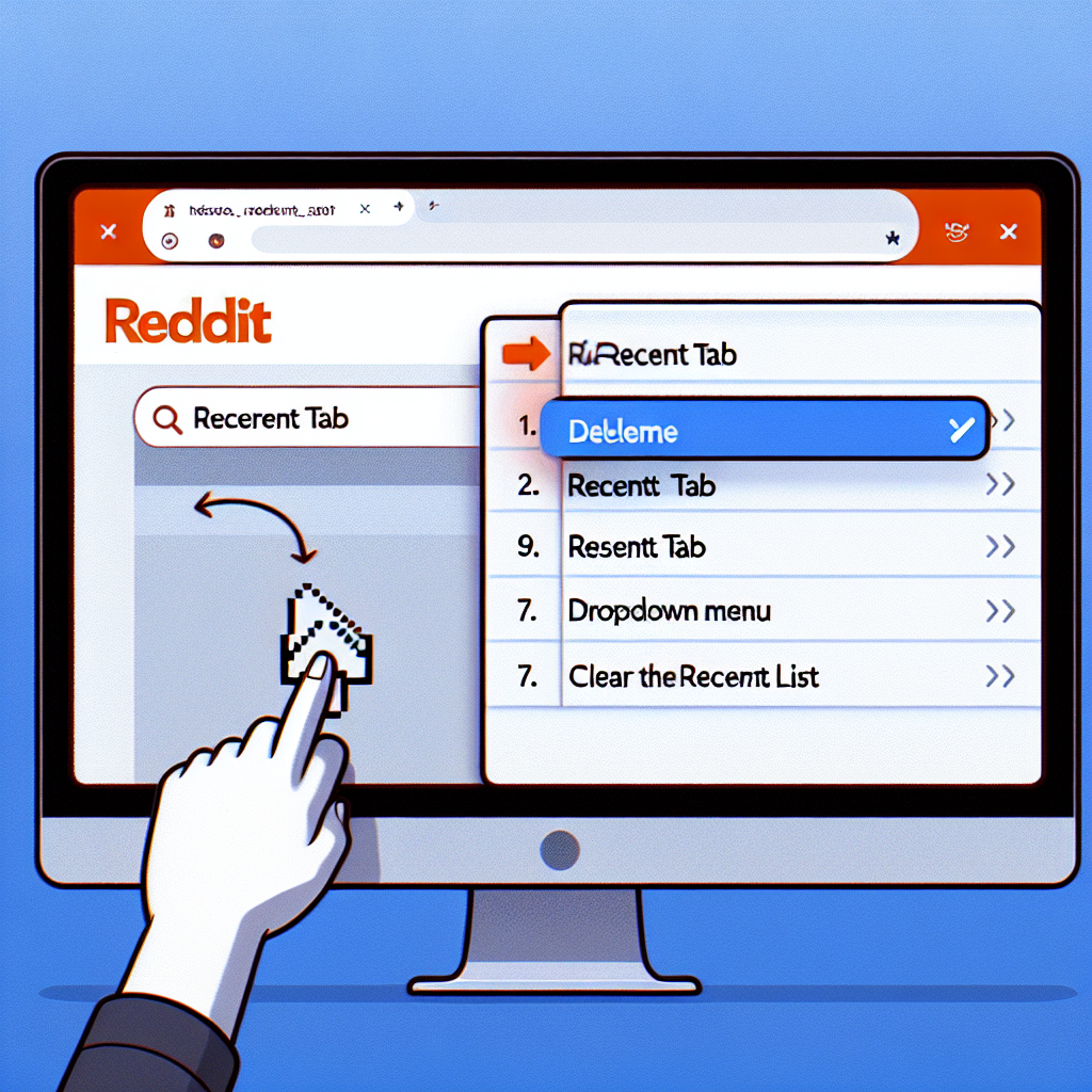 레딧(Reddit) 최근 탭 목록 삭제 방법 (RECENT TAB)